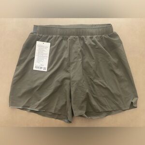 Lululemon surge lined shorts 6 inch dark olive green